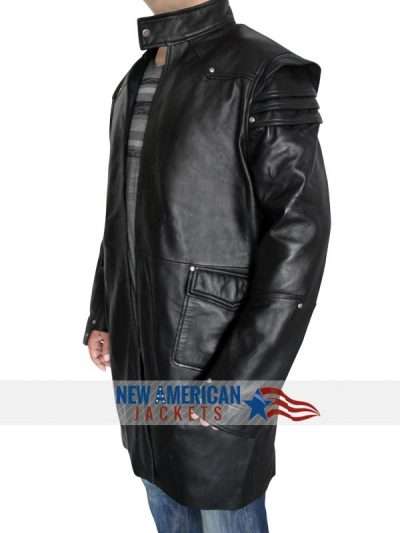 Jeremy Runner Leather Coat