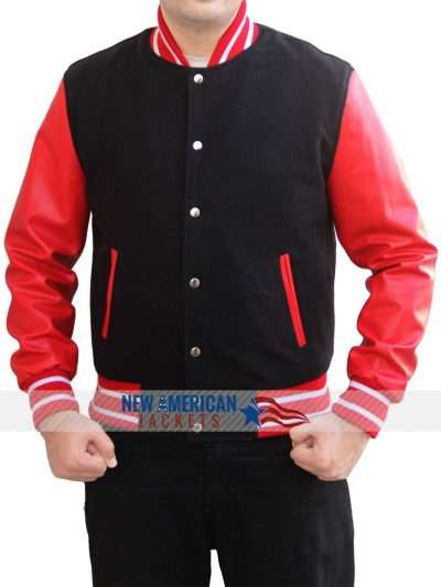 Letterman Red And Black Jacket