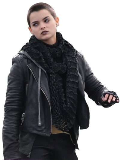 Deadpool Brianna Hildebrand Black jacket