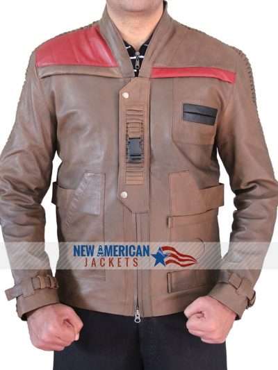 Star Wars Finn Distressed Brown Jacket