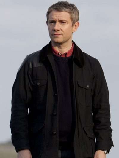 Sherlock Holmes Dr. Watson Black Shooting Jacket Coat