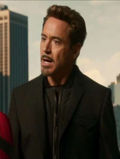 Spiderman Homecoming Robert Downey Jr Coat Jacket