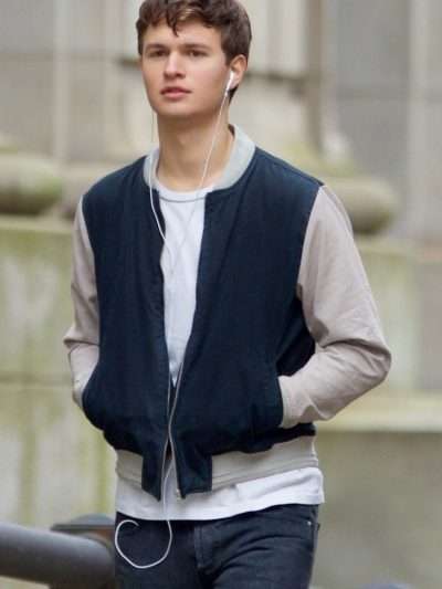 Ansel Elgort Varsity Jacket