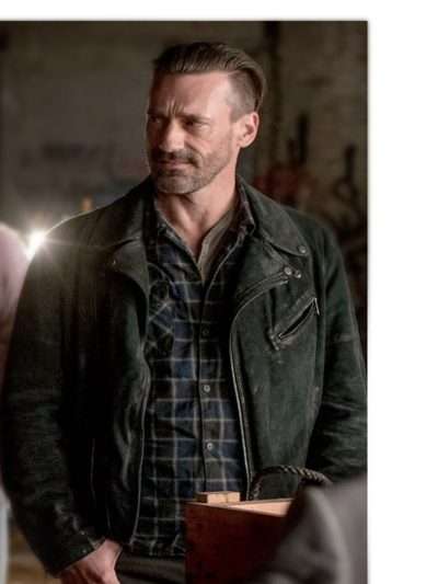 Jon Hamm Suede Leather Jacket