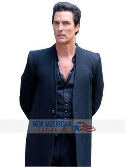 Black Wool Coat Of Matthew McConaughey