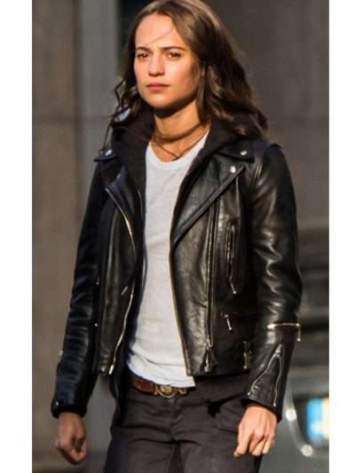 Tomb Raider Alicia Vikander Leather Jacket