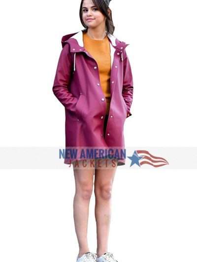 Selena Gomez Burgundy Jacket
