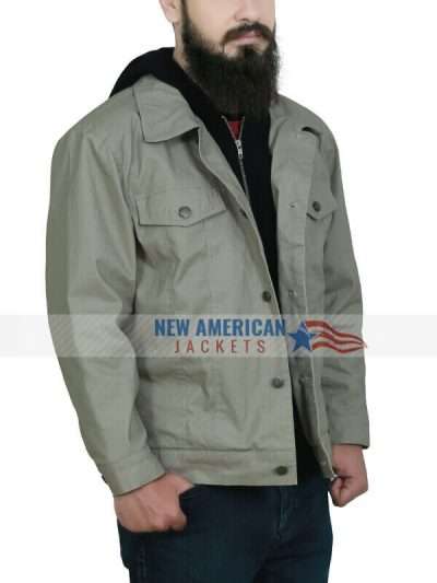 Michael B Jordan Gray Cotton Jacket