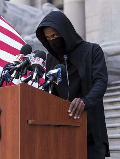 Lakeit Stanfield Death Note Black hooded Jacket