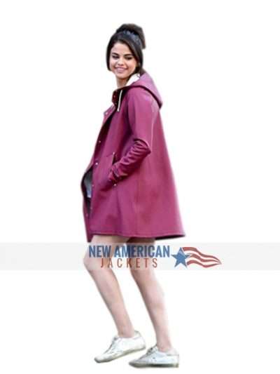 A Rainy Day In New York Selena Gomez Red Coat
