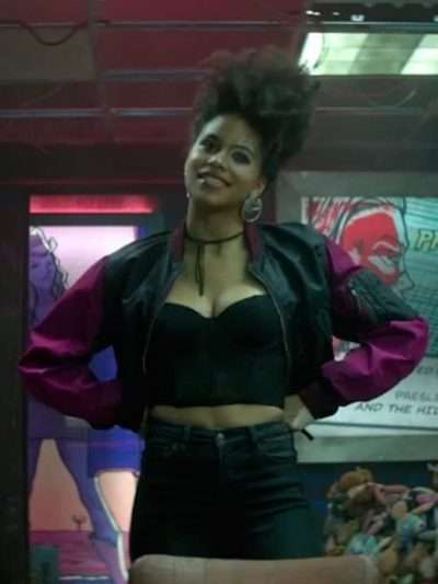 Deadpool 2 Zazie Beetz Black Jacket