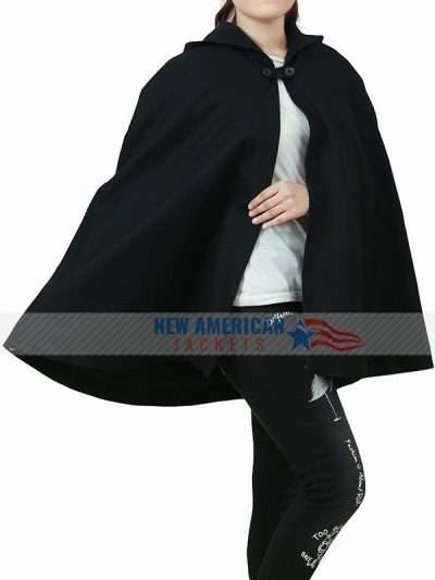 Veronica Lodge Black Hooded Cloak
