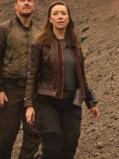 Molly Parker Lost In Space Brown Jacket