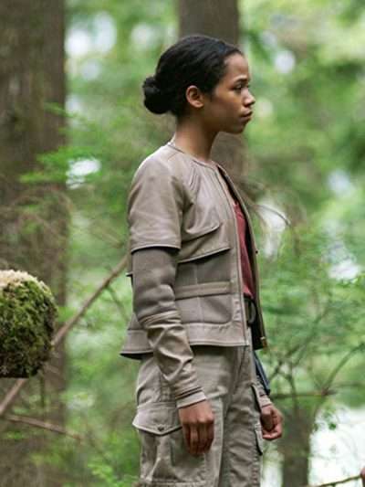"Lost in Space Taylor Russell Grey Jacket