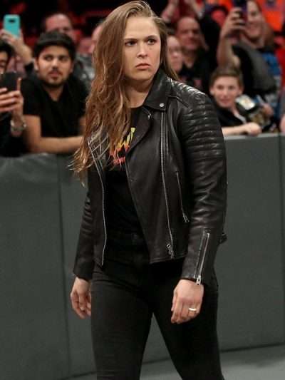 Ronda Rousey Quilted Leather Jacket