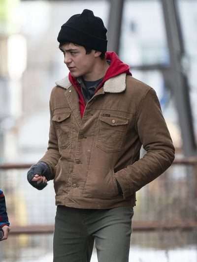 Asher Angel Shazam 2019 Brown Cotton Jacket