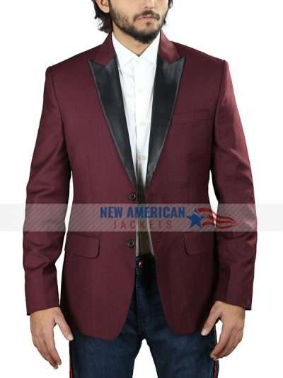 Mens Maroon Suiting Blazer