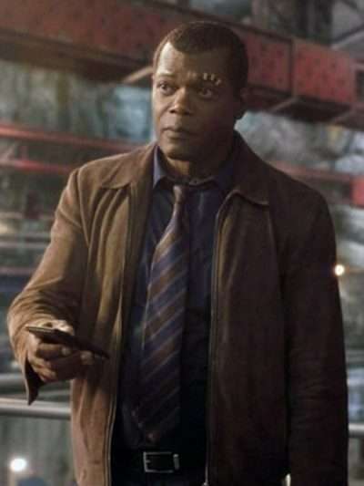 Nick Fury Brown Leather Jacket