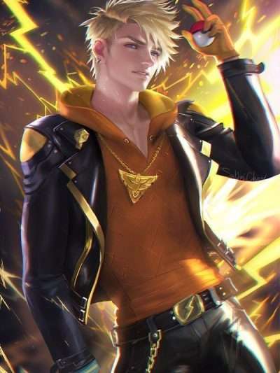 Pokémon Go Team Spark Black Leather Jacket