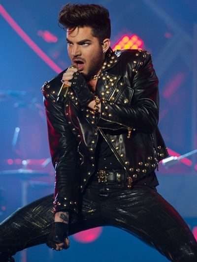 Adam Lambert Concert 2018 Black Leather Jacket