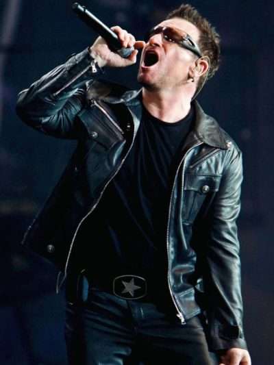 Bono Vox U2 Innocence Experience Leather Jacket