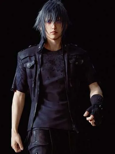 Dissidia Final Fantasy Noctis Lucis Caelum Black Leather Jacket