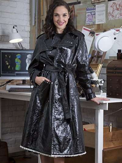 Gal Gadot Justice League Washed Leather Coat