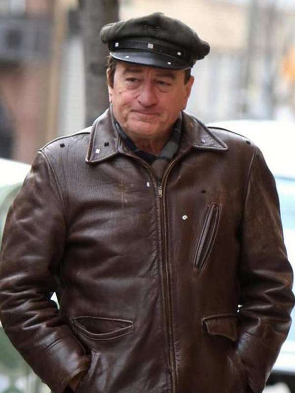 Robert De Niro The Irishman Frank Sheeran Leather Jacket