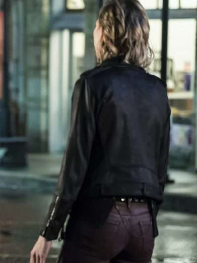 Riley Voelkel The Originals Ferya Mikaelson Black Leather Jacket