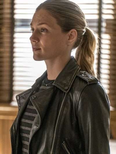 Chicago P.D Tracy Spiridakos Black Leather Jacket