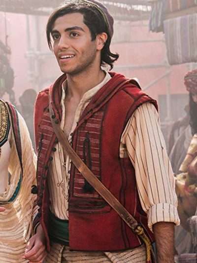 Mena Massoud Aladdin Hooded Cotton Vest