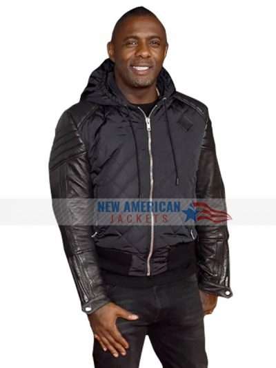 Idris Elba Quilted Bomber Jacket