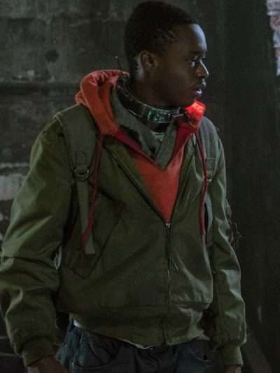Captive State Gabriel Drummond Green Cotton Jacket