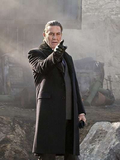 Ghost Rider Ciaran Hinds Black Wool Coat