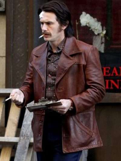 Frankie Martino The Deuce James Franco Brown Leather Jacket
