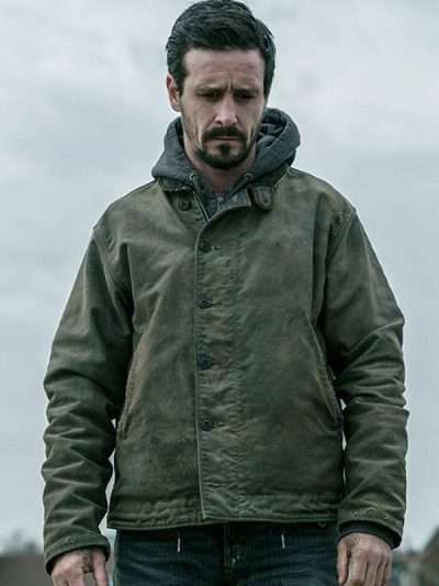 Captive State James Ransone Green Cotton Jacket
