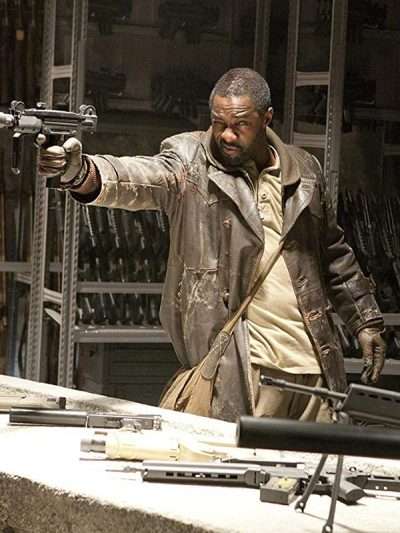 Ghost Rider Idris Elba Distressed Leather Coat