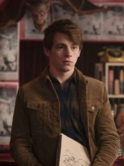 Harvey Kinkle Chilling Adventures of Sabrina Brown Leather Jacket