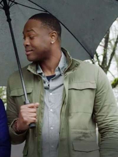 Ser’Darius Blain Jacket from Charmed Green Jacket