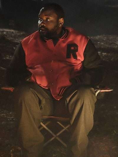 TV Series Atlanta Alfred Miles Red and Black Varsity Jacket