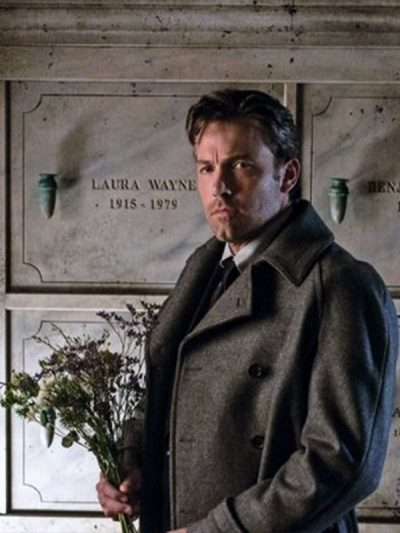 Bruce Wayne Dawn of Justice Grey Wool Coat
