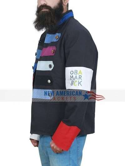 Viva La Vida Chris Martin Black Military Jacket