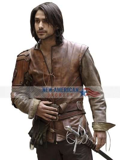 Luke Pasqualino The Musketeers Leather Jerkin