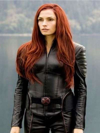 Famke Janssen X-Men Black Leather Jacket