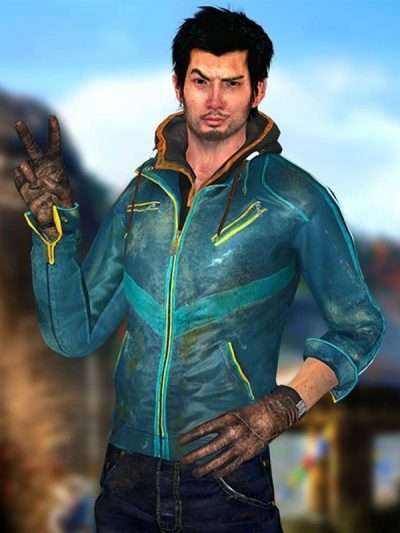 Ajay Ghale Far Cry 4 Blue Leather jacket