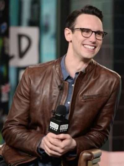 Gotham Cory Michael Smith Brown Leather Jacket