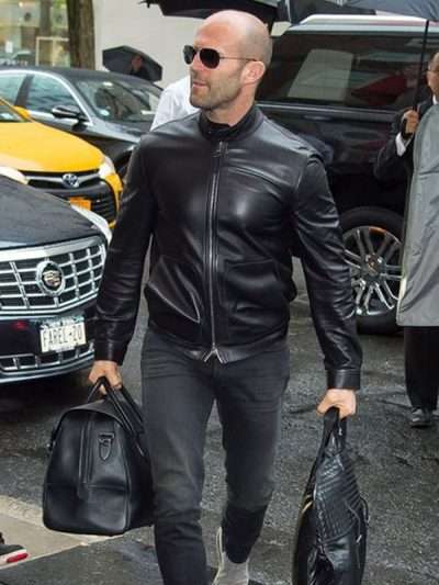 Jason Statham Black Leather Jacket