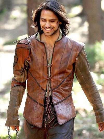 The Musketeers D'Artagnan Brown Leather Jerkin