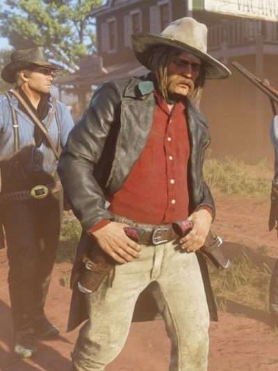 Red Dead Redemption Micah Bell Black Leather Coat