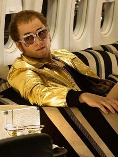 Rocketman Taron Egerton Golden Jacket